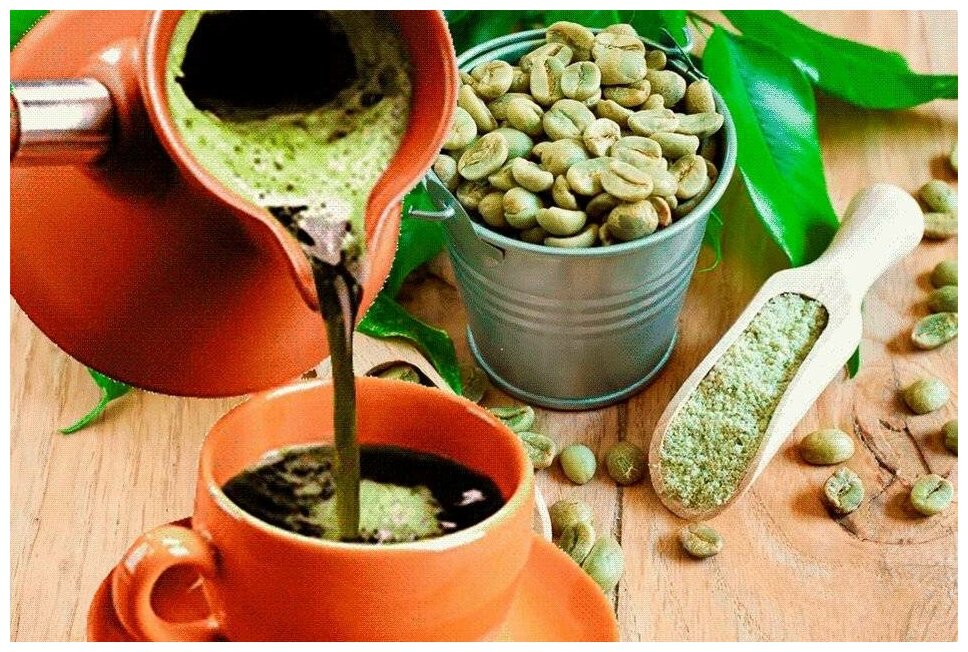 Кофе Зеленый в зернах необжаренный «Бразилия Сантос» (100% Арабика) Mehman 1000г - фотография № 4