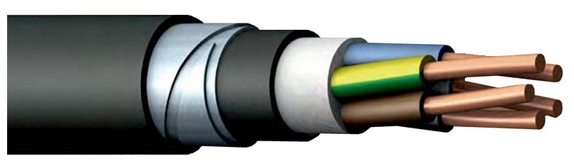 Кабель бронированный ВБШвнг(A)-LS 5х4 мм2, 5м