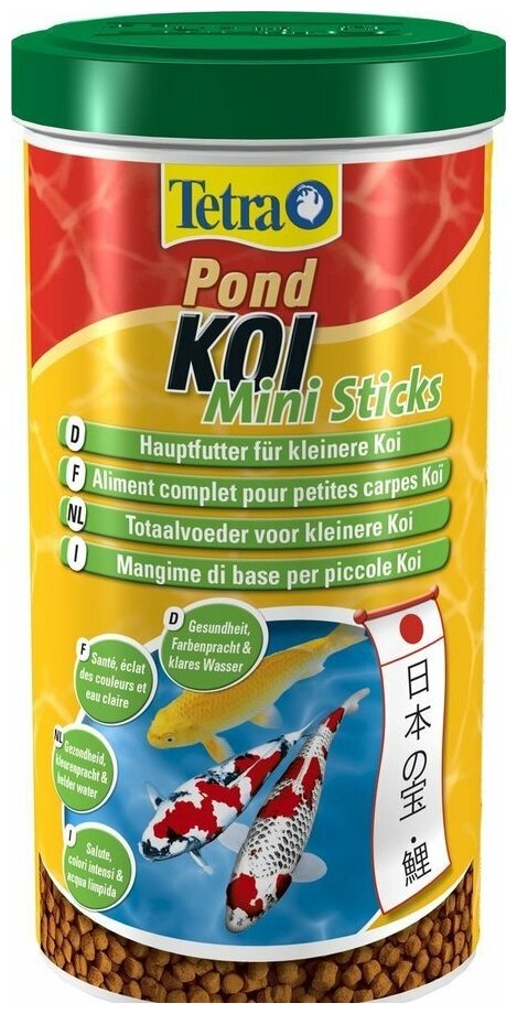 Tetra Pond Koi Mini Sticks корм для молодых кои в гранулах, 1 л - фотография № 8