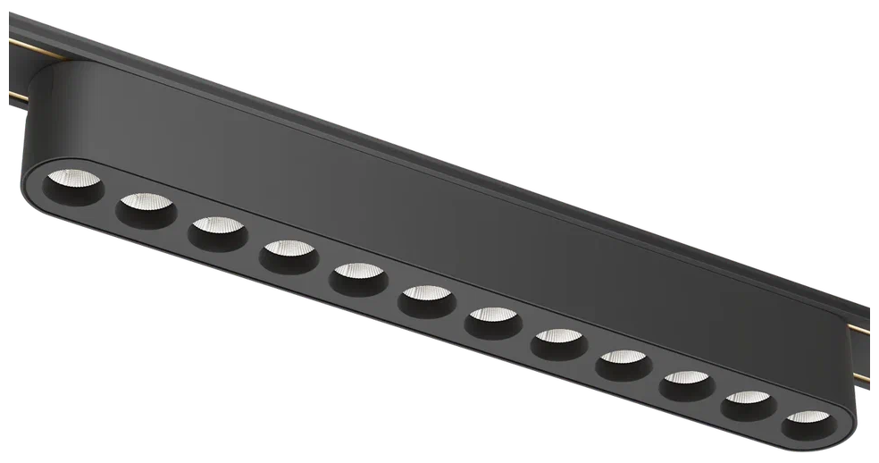 Трековый линейный светильник LINER BLACK MASK MAGNETIC H5 48V 12W 36° 3000K OSRAM | Black 222х25х25mm