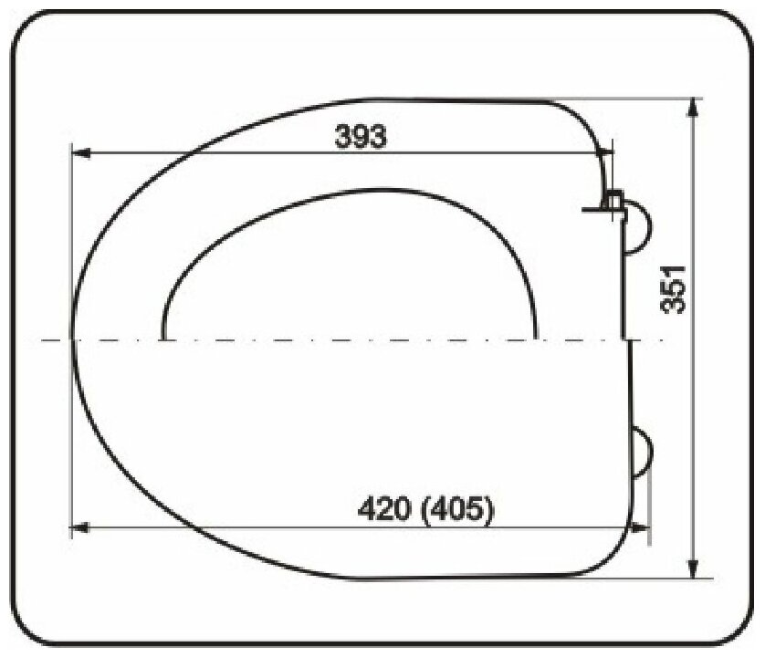 Сиденье для унитаза 39.3x35,1 см уклад С (Лада/Стандарт/Идеал/Виктория/Марс)