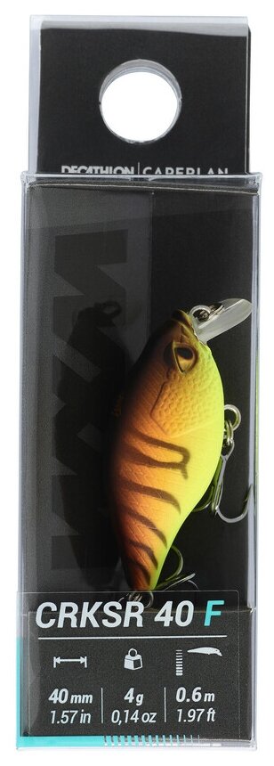 Воблер Decathlon Caperlan Crankbait Shallow Runner WXM CRKSR 40 F, 40 мм, 4 г