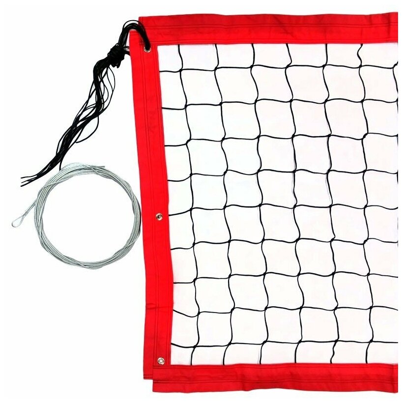 Сетка для пляжного волейбола FS-PV-№15, 8.5х1м, нить3,5мм ПП лента ПЭ7,5см