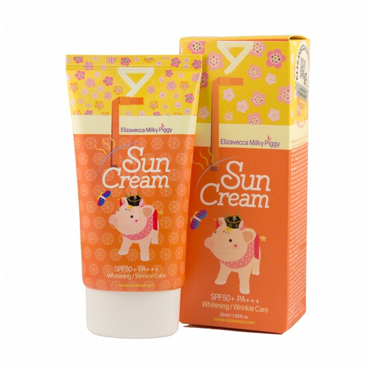 Солнцезащитный крем для лица | Elizavecca Sun Cream Spf50+ Pa+++ Milky Piggy 50ml