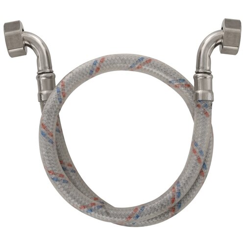 Гибкая подводка(шланг) DV-U2-100 для воды с двумя угловыми фитингами и защитным покрытием, 1/2