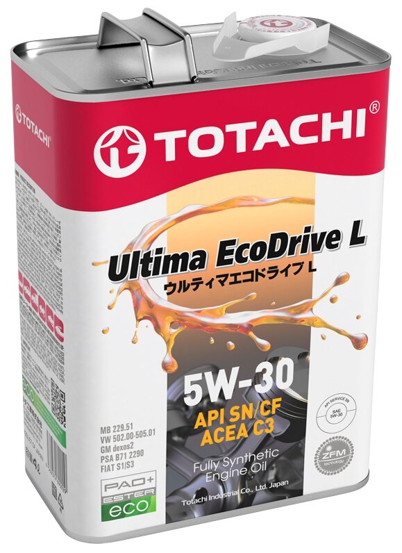 Полусинтетическое моторное масло TOTACHI Ultima Ecodrive L 5W-30