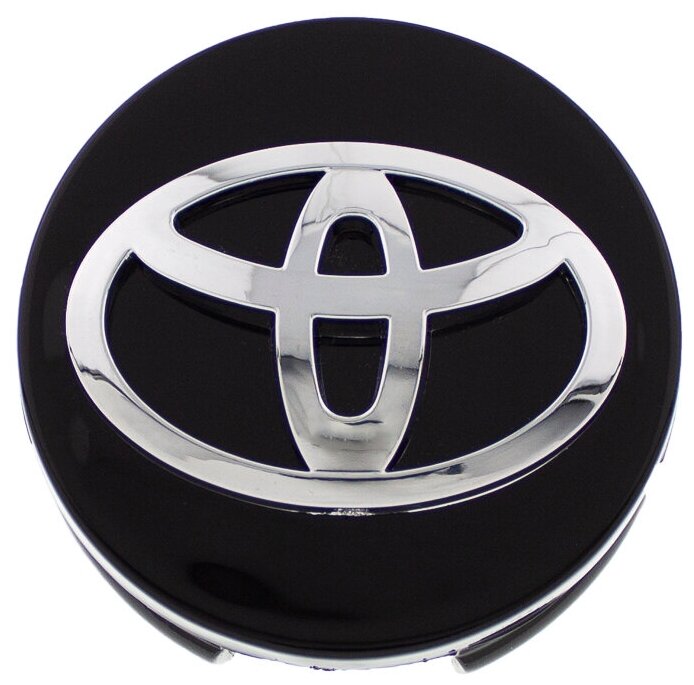 Колпачок заглушка на литой диск Toyota черные 62мм 1шт.