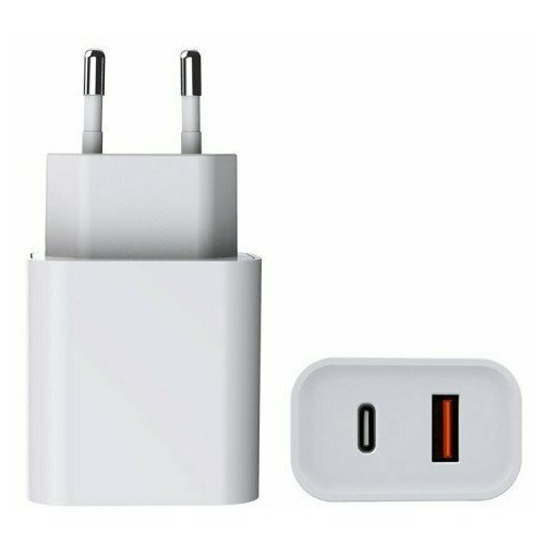 Сетевое зарядное устройство PD+QC3.0 20W USB-C Power Adapter (быстрая зарядка)/Android/Адаптер питания USB-C/ СЗУ для айфона 12 type-c/ apple iphone