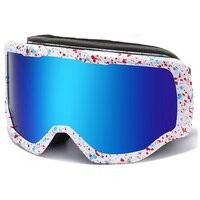 Лыжные очки двухслойные, антизапотевающие, для катания на сноуборде и лыжах.