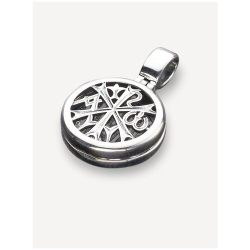 фото Подвеска кулон на шею женская серебро "сим победишь" ангельская925 b_p_346