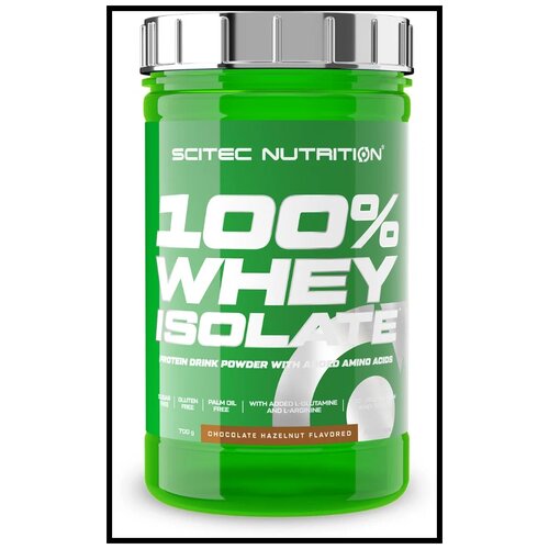 Протеин Scitec Nutrition 100% Whey Isolate, 700 гр., шоколад-лесной орех scitec nutrition 100% whey isolate 700 гр тоффи