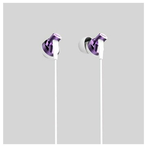 Наушники с микрофоном Remax RM-575 PRO In-Ear Earphone, фиолетовые наушники remax monster rm 598 metal wired earphone микрофон подключение jack 3 5 mm черный