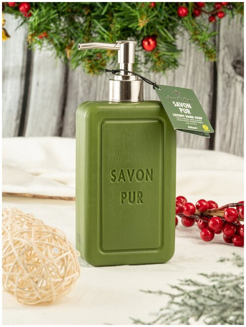 Жидкое туалетное мыло для рук Savon de royal серия Чистота зеленое, 500 мл.
