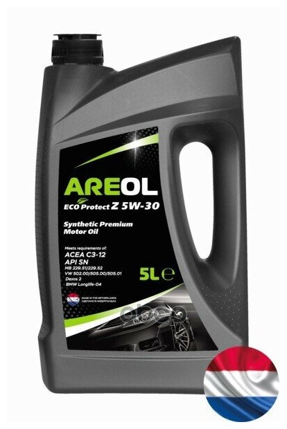 AREOL Areol Eco Protect Z 5w30 (5l)_масло Моторное! Синтacea C3, Api Sn, Mb 229.51/229.52, Vw 505.00/505.01