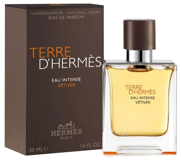 Hermes, Terre D'Hermes Eau Intense Vetiver, 50 мл, парфюмерная вода мужская