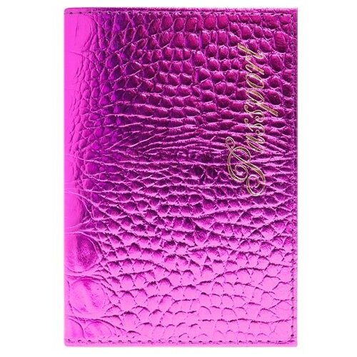 обложка для паспорта fostenborn натуральная кожа фиолетовый Обложка для паспорта Fostenborn, фиолетовый