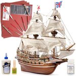 Модель парусного корабля OcCre (Испания), Галеон HMS Revenge, М. 1:85, подарочный набор для сборки + инструменты, лак, клей, OC13004-RUS-full - изображение