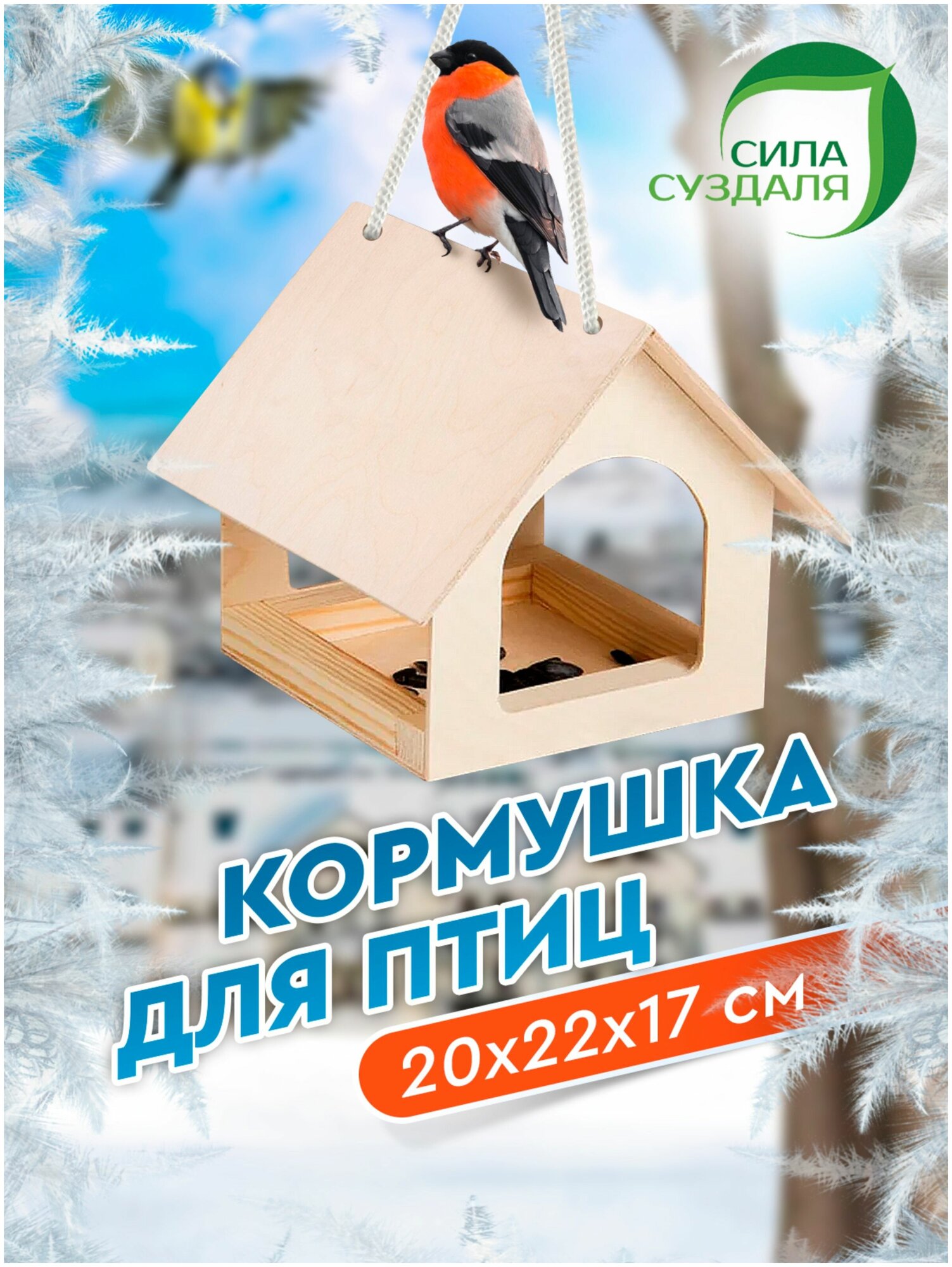 Сила Суздаля | Кормушка для птиц | Кормушка подвесная | Собери и раскрась своими руками - фотография № 1