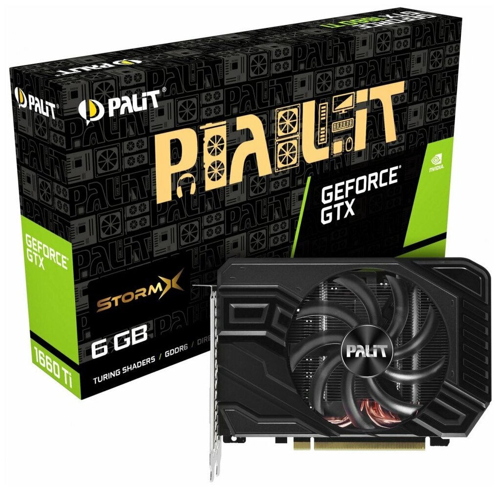 Видеокарта PALIT nVidia GeForce GTX 1660TI , PA-GTX1660Ti STORMX 6G, 6Гб, GDDR6, Ret [ne6166t018j9-161f] - фото №11