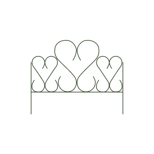 Заборчик садово-парковый Амурный (5шт) забор декоративный комплект агро металлический амурный 3 9х0 67 м 5 секций