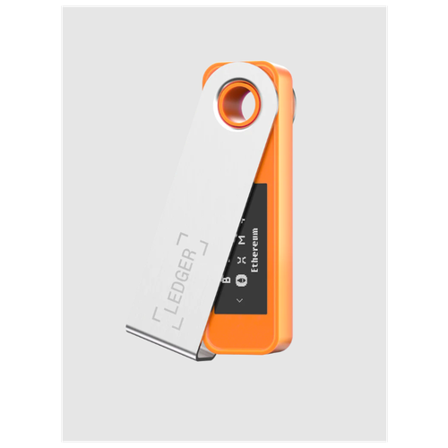 Аппаратный криптокошелек Ledger Nano S Plus + BTC Orange холодный кошелёк для криптовалюты