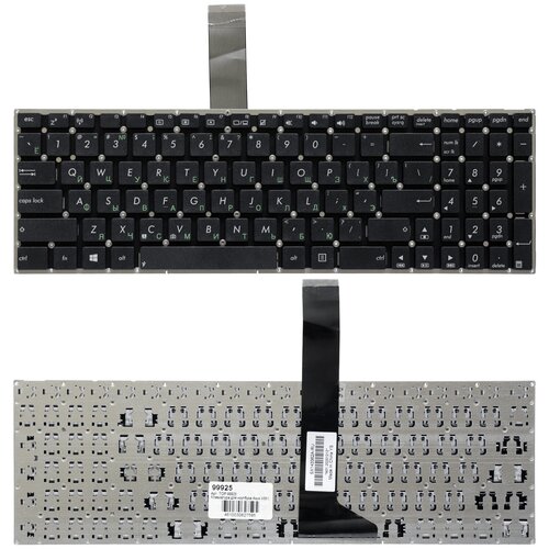 Клавиатура для ноутбука Asus X501 F501A X550 X750J Series Плоский Enter Черная без рамки PN 9ZN8SSU40R 731₽