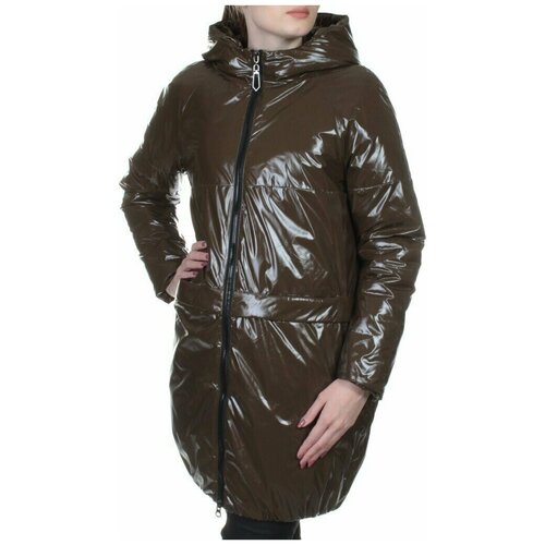  куртка  демисезонная, силуэт свободный, капюшон, карманы, внутренний карман, ветрозащитная, водонепроницаемая, размер L, коричневый