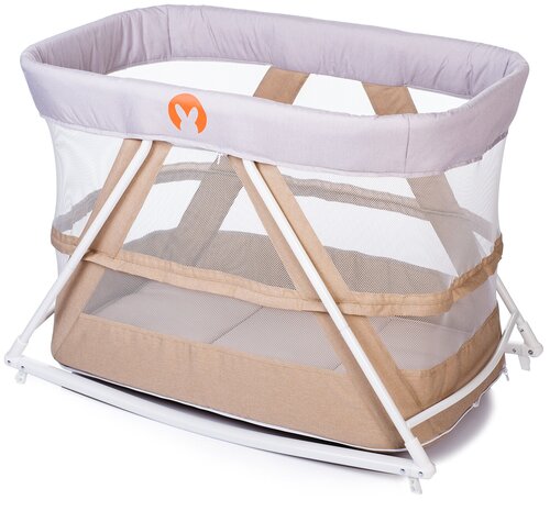 Детская металлическая кровать-колыбель ROCKING CRIB BEIGE