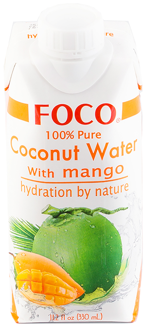 Кокосовая вода с манго "FOCO" 330 мл Tetra Pak 1шт - фотография № 9