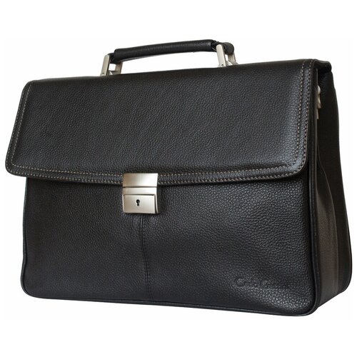 Большой портфель из черной кожи Carlo Gattini 2010-01