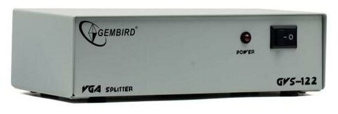 Сплиттер VGA Gembird GVS122 HD15M/2x15M 1комп-2 монитора