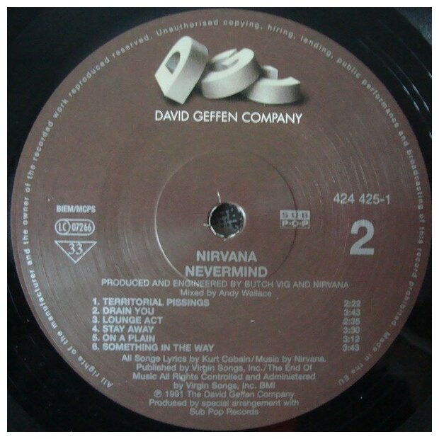 Виниловая пластинка Universal Music NIRVANA - Nevermind