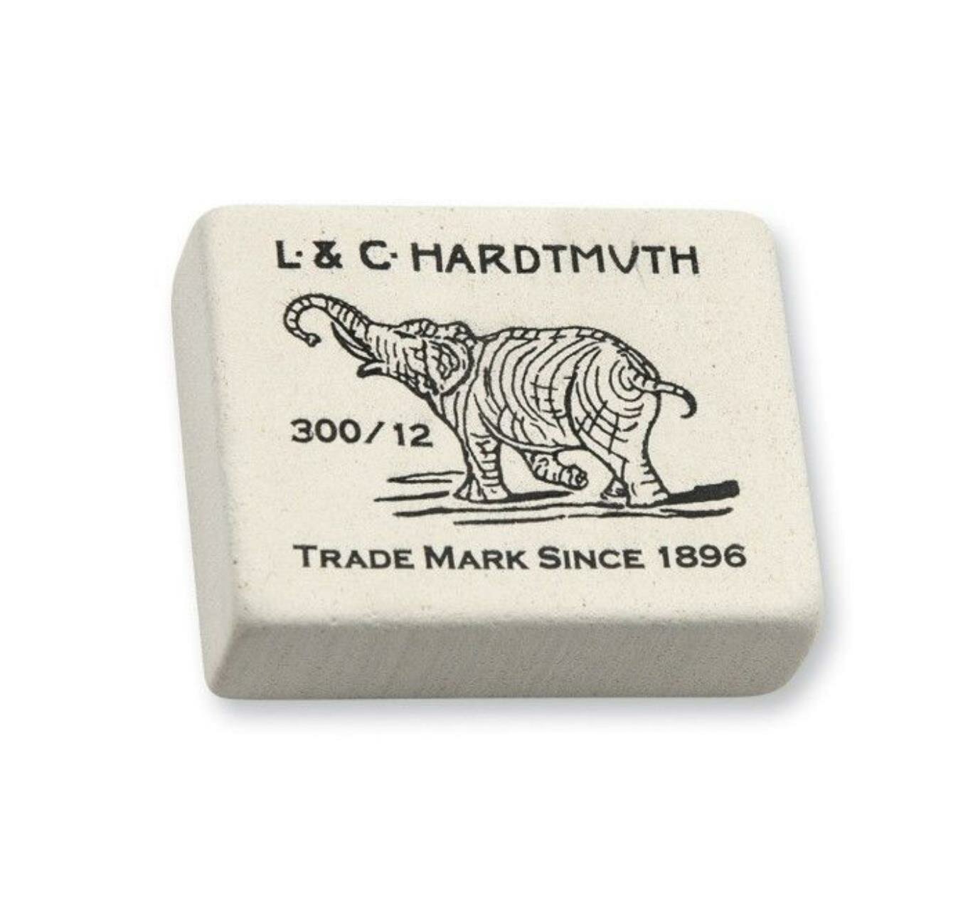 Ластик 1 шт KOH I NOOR  ELEPHANT   каучук  белый  48 мм x 37 мм x 16 мм