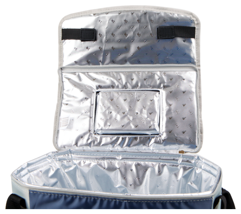 Сумка-холодильник Арктика 4100-4 с набором посуды (4 чел), синий, 13,5л