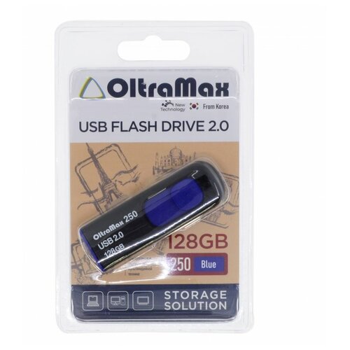 USB Flash Drive 128Gb - OltraMax 250 2.0 Blue OM-128GB-250-Blue