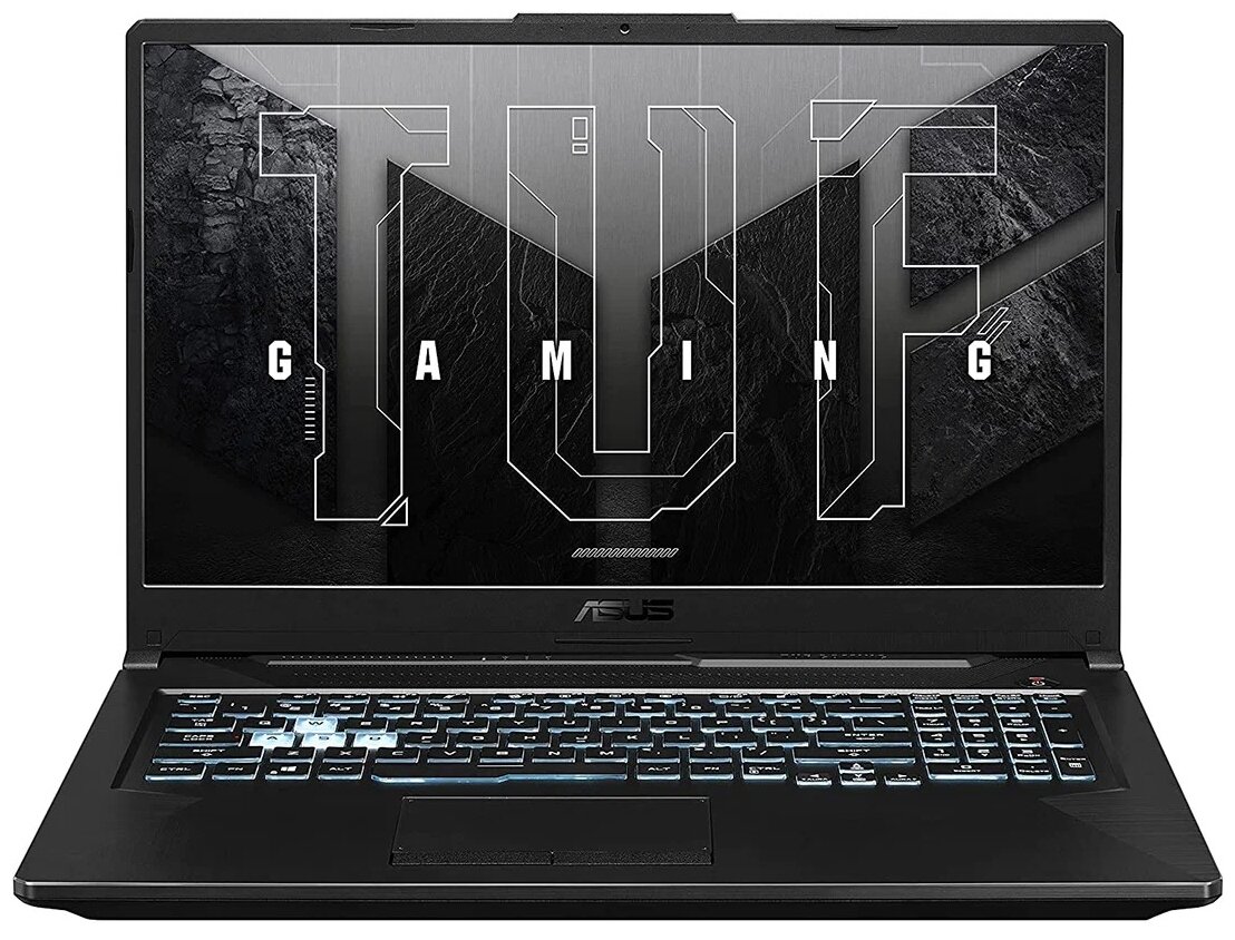 17.3" Ноутбук ASUS TUF Gaming A17 FA706IHRB-HX045 1920x1080, AMD Ryzen 5 4600H 3 ГГц, RAM 16 ГБ, SSD 512 ГБ, NVIDIA GeForce GTX 1650, без ОС, 90NR07D5-M002P0, темно-серый