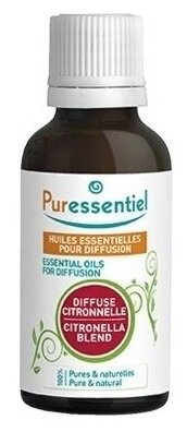 Puressentiel Комплекс эфирных масел цитронелла + 3 эфирных масла 30 мл (Puressentiel, ) - фото №2