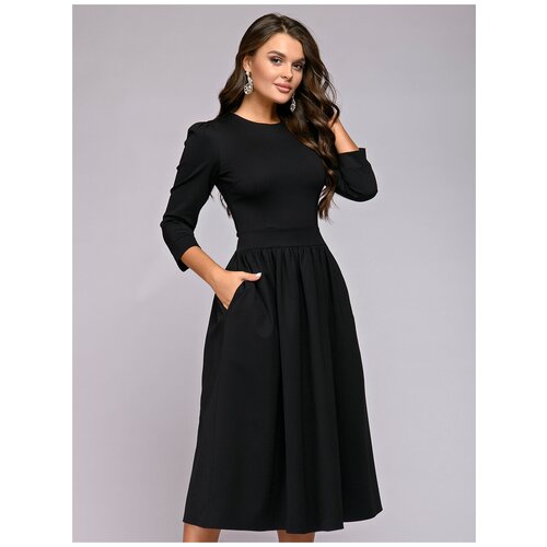 Платье 1001dress, размер 54/56, черный