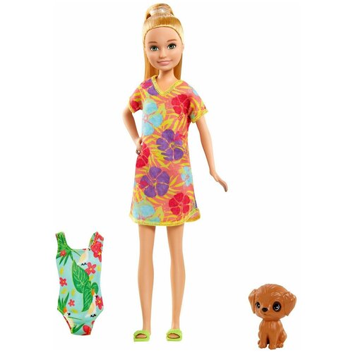 Barbie Набор Стейси с питомцем и аксессуарами, GRT89