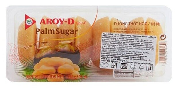 Сахар пальмовый Palm Sugar Aroy-D 454 гр.