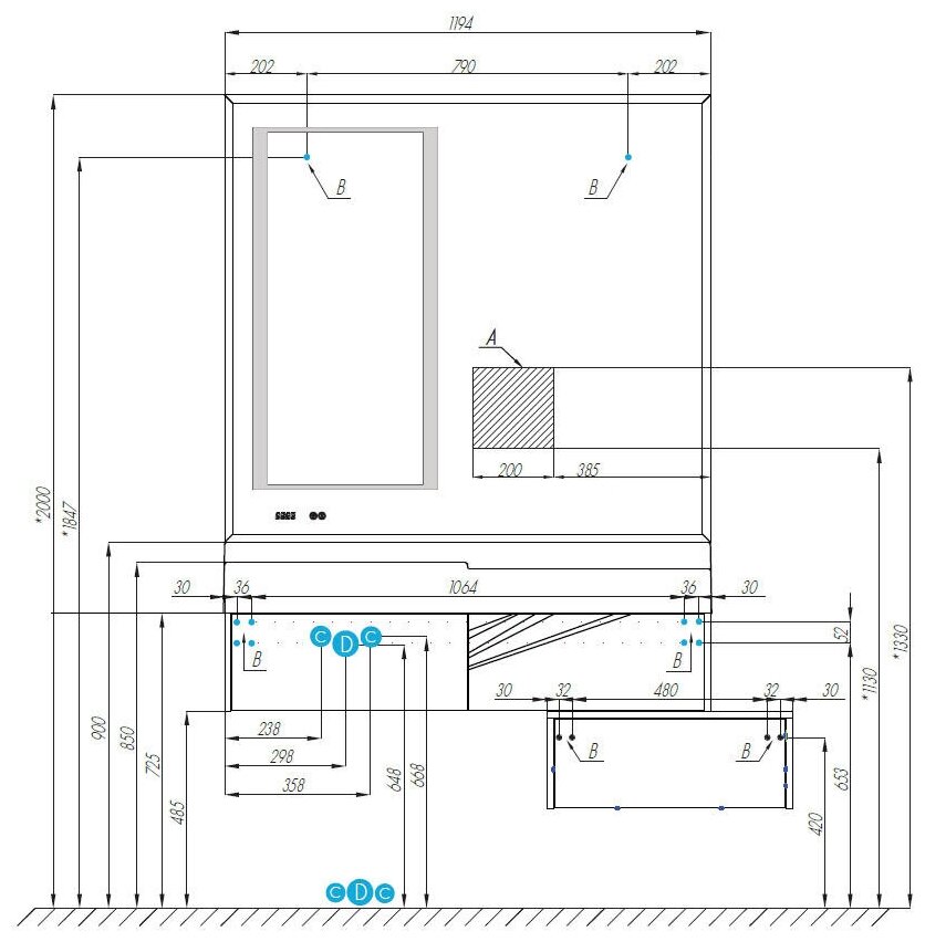 Комод AQUATON Сакура 100 1A234803SKW80 997x467x240 подвесной, 1 ящик, ольха наварра/белый глянец - фотография № 5