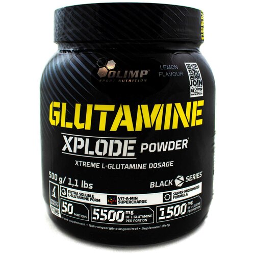 Аминокислота Olimp Sport Nutrition Glutamine Xplode, лимон, 500 гр. аминокислота olimp sport nutrition xplode апельсин 280 гр