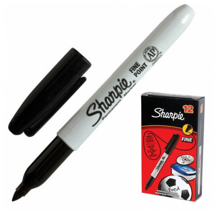 Маркер перманентный SHARPIE (США) черный 