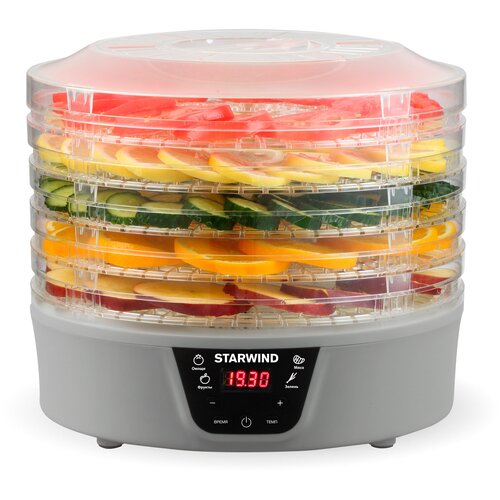 Сушилка для овощей и фруктов Starwind SFD0502 5 поддонов 400 Вт 303200₽