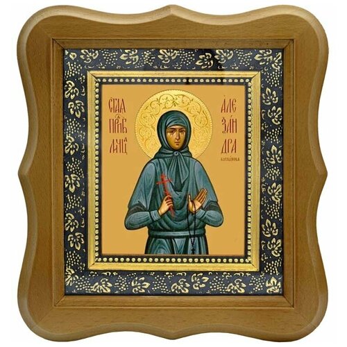 Александра Каспарова Преподобномученица, послушница. Икона на холсте.