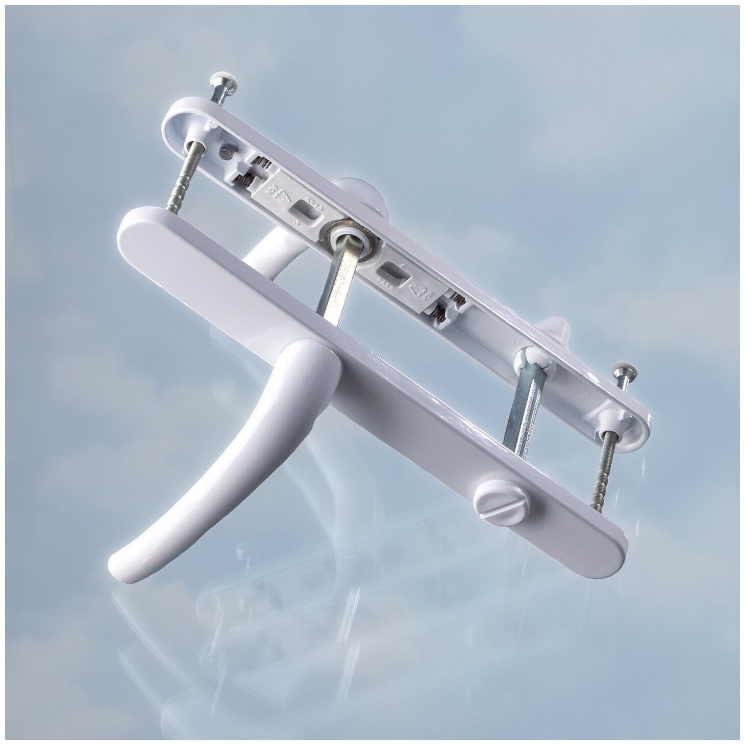 фото Нажимной гарнитур (ручка дверная) VORNE (Safir) 25/90 WC