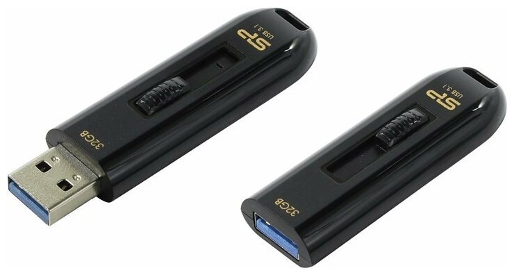 USB Flash накопитель 32Gb Silicon Power Blaze B21 Black (SP032GBUF3B21V1K)