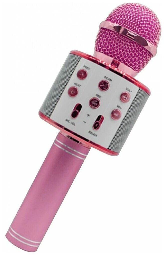 Караоке микрофон WS-858 розовый