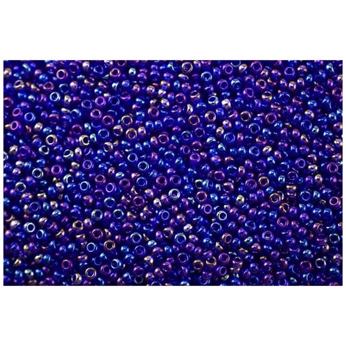 Бисер круглый PRECIOSA Чехия, 08/0, 2,9 мм, 50 г, цвет 61300 синий