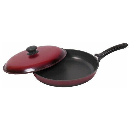 Сковорода антипригарная с крышкой Силумин Люкс 1,8л d260 (ЛС26мpк)